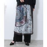 ブラック | 星座ステンドグラス柄シアー×ボドレー素材パンツ | ScoLar