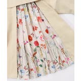 クラシカル柄プリーツ×ツイルトレンチ風コート | ScoLar | 詳細画像14 