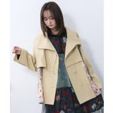 クラシカル柄プリーツ×ツイルトレンチ風コート | ScoLar | 詳細画像2 