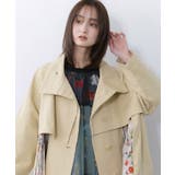 クラシカル柄プリーツ×ツイルトレンチ風コート | ScoLar | 詳細画像6 