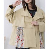 クラシカル柄プリーツ×ツイルトレンチ風コート | ScoLar | 詳細画像7 