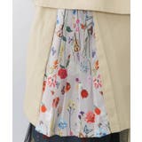 クラシカル柄プリーツ×ツイルトレンチ風コート | ScoLar | 詳細画像8 