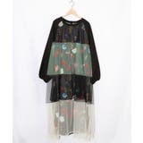 クラシカル花柄チュール重ねワンピース | ScoLar | 詳細画像11 