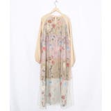 クラシカル花柄チュール重ねワンピース | ScoLar | 詳細画像16 