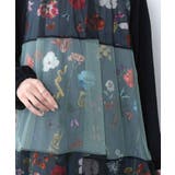 クラシカル花柄チュール重ねワンピース | ScoLar | 詳細画像7 