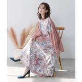 花柄布帛×ラメ入りストライプ柄 リバーシブルスカート | ScoLar | 詳細画像1 