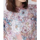 花柄布帛シャツ | ScoLar | 詳細画像7 