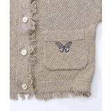 蝶刺繍×蝶ボタン付きニットカーディガン | ScoLar | 詳細画像17 