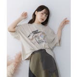 ネコ×作曲刺繍ポンチ生地半袖Tシャツ | ScoLar | 詳細画像2
