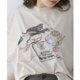 ネコ×作曲刺繍ポンチ生地半袖Tシャツ | ScoLar | 詳細画像6