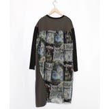 アンティークプリント柄切替ワンピース | ScoLar | 詳細画像13 