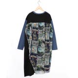 アンティークプリント柄切替ワンピース | ScoLar | 詳細画像15 