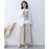 アンティークプリント柄チュニック | ScoLar | 詳細画像1