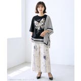 スリット入り刺繍レース重ね アンティーク柄パンツ | ScoLar | 詳細画像5 