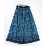 グリーン | ゴシック柄チュール重ねリバーシブルスカート | ScoLar