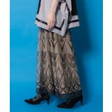 ゴシック柄チュール重ねリバーシブルスカート | ScoLar | 詳細画像3 