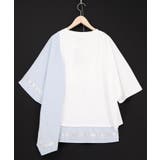 ラメ入りアンティーク柄アシメ異素材切替PO | ScoLar | 詳細画像10 