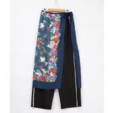 スカーフ柄巻きスカート付きパンツ | ScoLar | 詳細画像13 