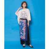 スカーフ柄巻きスカート付きパンツ | ScoLar | 詳細画像1 