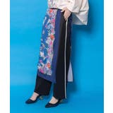 スカーフ柄巻きスカート付きパンツ | ScoLar | 詳細画像3 