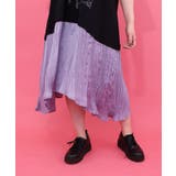 箔ラメ入りツリーハウス柄プリーツ切替ワンピース | ScoLar | 詳細画像10