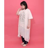 箔ラメ入りツリーハウス柄プリーツ切替ワンピース | ScoLar | 詳細画像2