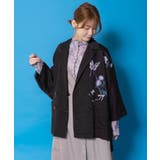 シアージャガード花蝶刺繍配色ジャケット | ScoLar | 詳細画像4