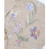 シアージャガード花蝶刺繍配色ジャケット | ScoLar | 詳細画像12