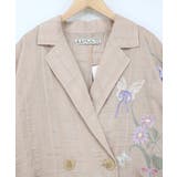 シアージャガード花蝶刺繍配色ジャケット | ScoLar | 詳細画像13