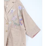 シアージャガード花蝶刺繍配色ジャケット | ScoLar | 詳細画像15