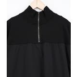 ジャージ風グラデーション裾花チュールフレアワンピース | ScoLar | 詳細画像6 