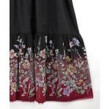 ジャージ風グラデーション裾花チュールフレアワンピース | ScoLar | 詳細画像9 