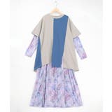 配色チュニック×マーブル柄ワンピセット | ScoLar | 詳細画像10