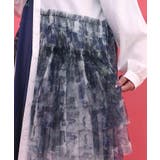 魔女の秘密柄チュール重ね異素材切替シャツワンピース | ScoLar | 詳細画像10