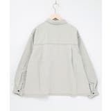 花蝶刺繍すそフリンジ入りデニムシャツ | ScoLar | 詳細画像11 