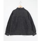 花蝶刺繍すそフリンジ入りデニムシャツ | ScoLar | 詳細画像13 