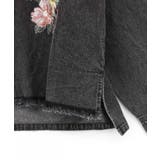 花蝶刺繍すそフリンジ入りデニムシャツ | ScoLar | 詳細画像19 