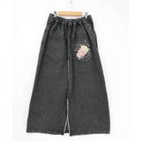 花蝶刺繍デニムロングスカート | ScoLar | 詳細画像14 