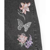 花蝶刺繍デニムロングスカート | ScoLar | 詳細画像15 