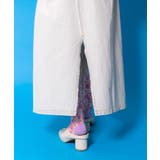 花蝶刺繍デニムロングスカート | ScoLar | 詳細画像9 