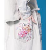 花蝶刺繍デニムロングスカート | ScoLar | 詳細画像10 