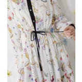 パリの朝食柄シャツワンピース | ScoLar | 詳細画像9