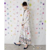 パリの朝食柄シャツワンピース | ScoLar | 詳細画像4