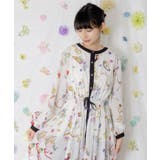 パリの朝食柄シャツワンピース | ScoLar | 詳細画像5