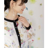 パリの朝食柄シャツワンピース | ScoLar | 詳細画像7