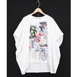 花コラージュ柄シルケット天竺チュニック | ScoLar | 詳細画像8 