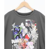 花コラージュ柄シルケット天竺チュニック | ScoLar | 詳細画像12 