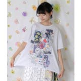 花コラージュ柄シルケット天竺チュニック | ScoLar | 詳細画像2 