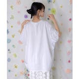 花コラージュ柄シルケット天竺チュニック | ScoLar | 詳細画像5 