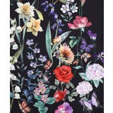 花柄シフォン×花柄生地 3D風パンツ | ScoLar | 詳細画像9 